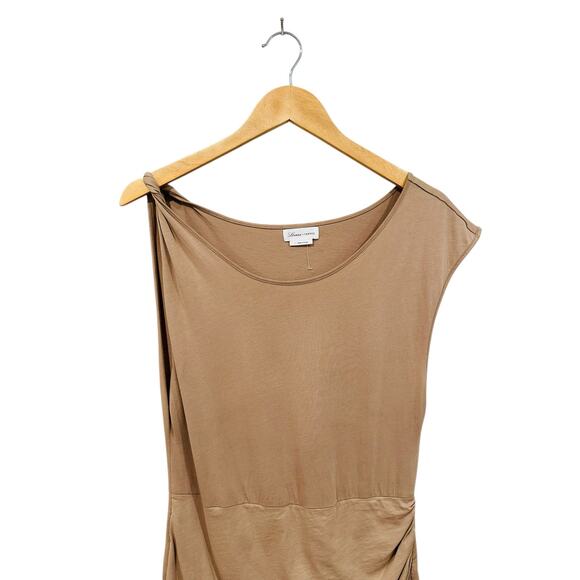 Lovers and Friends Dana Stretch Cotton Mini Bodycon Dress Taupe Size Small - Picture 4 of 6